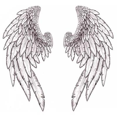 Angel Wing Design Water Transfer Temporary Tattoo(fake Tattoo) Stickers NO.10874